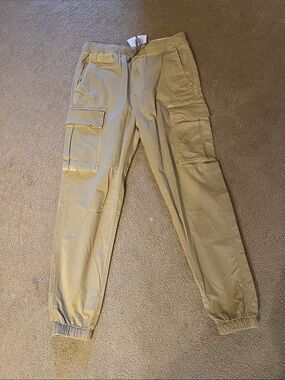 American Eagle Outfitters Tan Cargo Jogger Pants